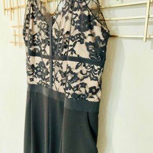 Express black lace pants suit